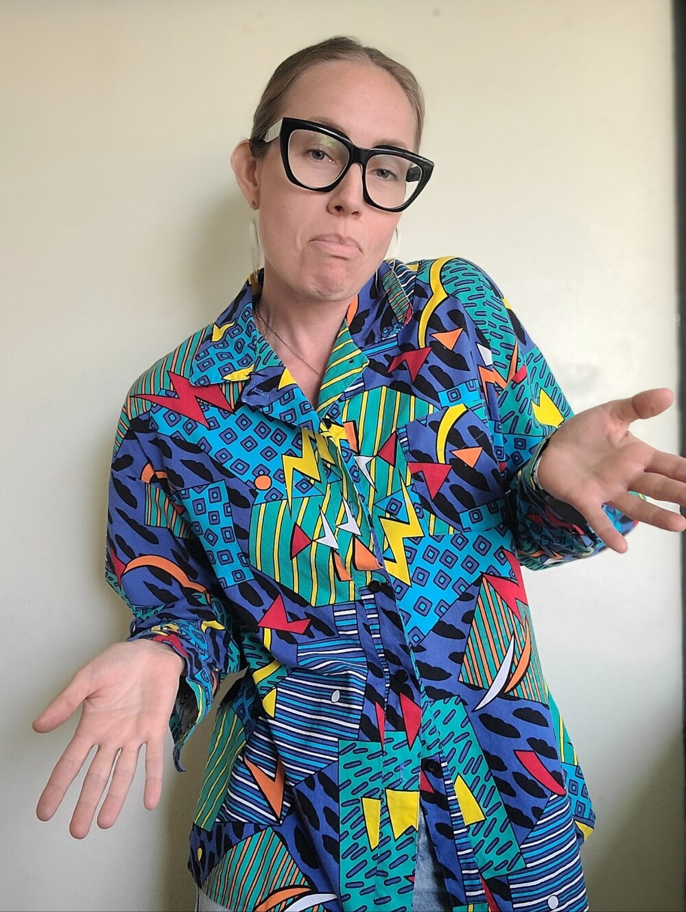 The Drunk Uncle Vintage 80s Button Down by Le Weekend L - Picture 6 of 9